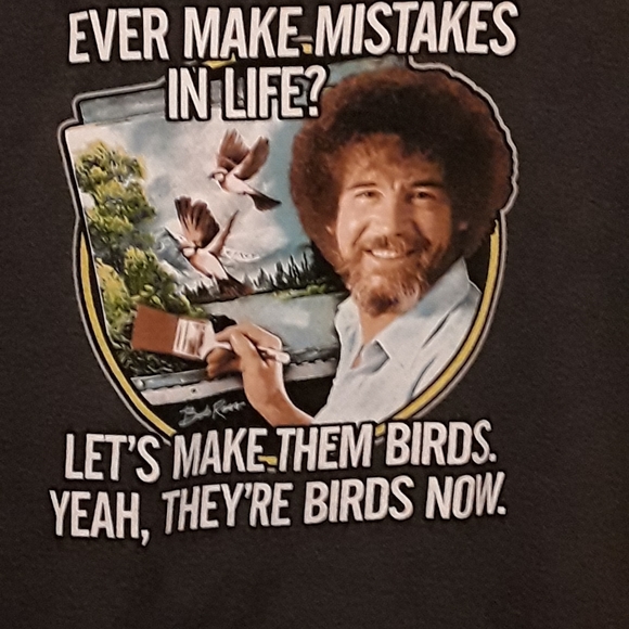 Men's Bob Ross t-shirt - Picture 2 of 3